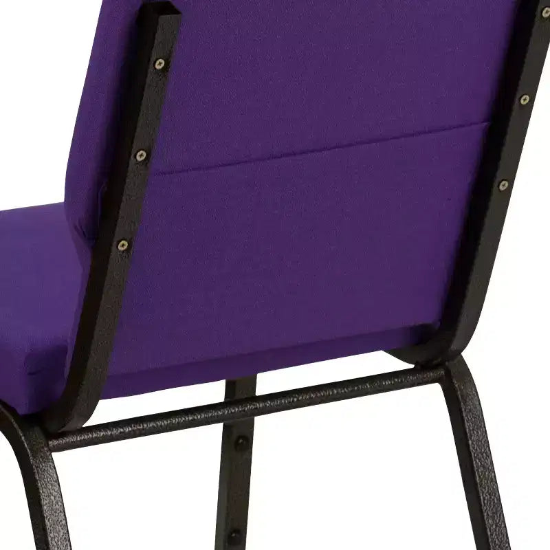 Lot de 4 chaises d'église empilables Emma et Oliver de 47 cm de large