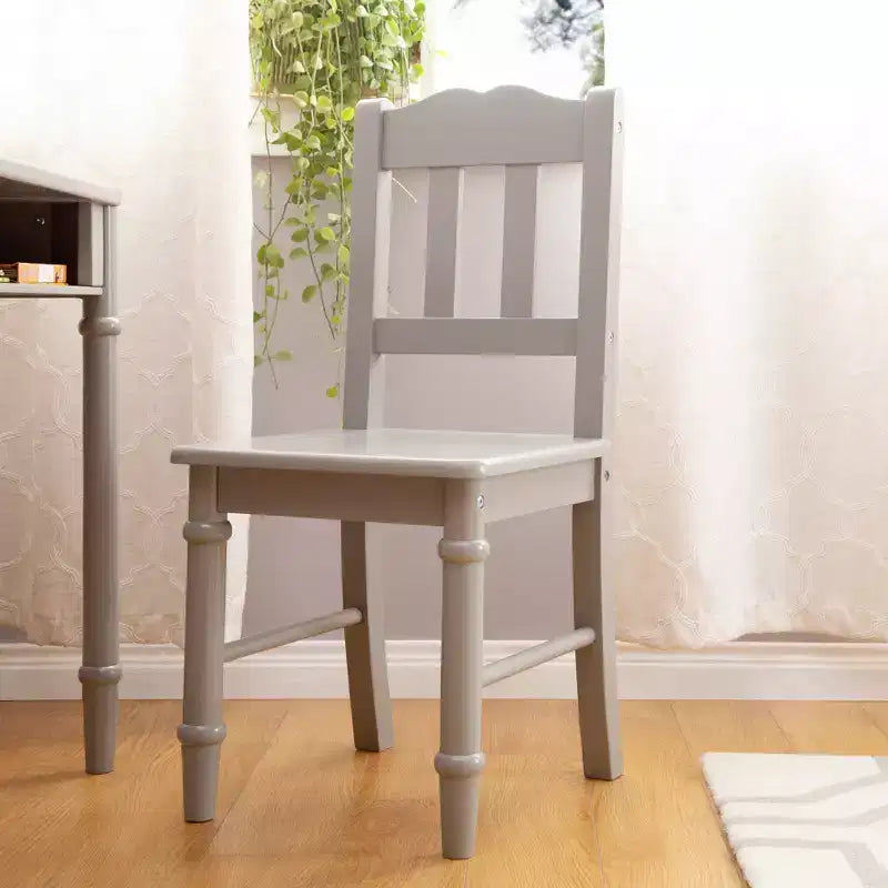 Guidecraft Dahlia - Ensemble bureau et chaise pour enfants : bureau d'étude en bois avec tiroir de rangement et chaise pour filles | Ensemble bureau pour chambre d'enfant