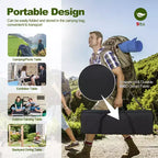 Table de camping robuste en aluminium Costway, table de pique-nique pliante d'extérieur avec sac de transport
