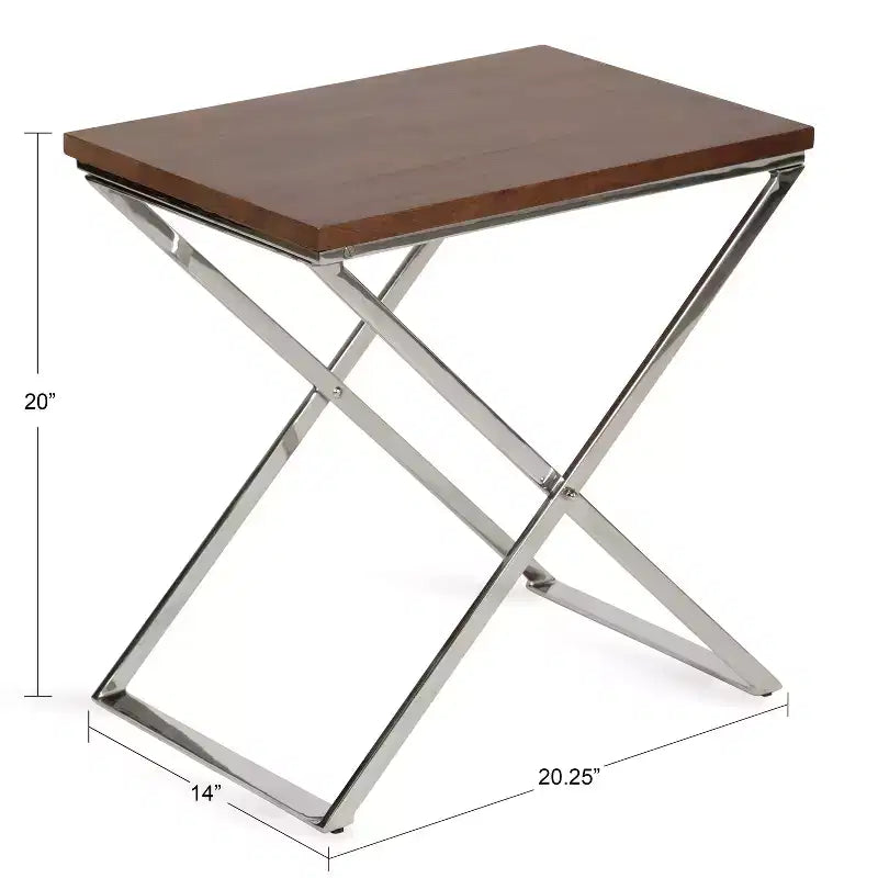 Table d'appoint pliante Kate and Laurel Laraway