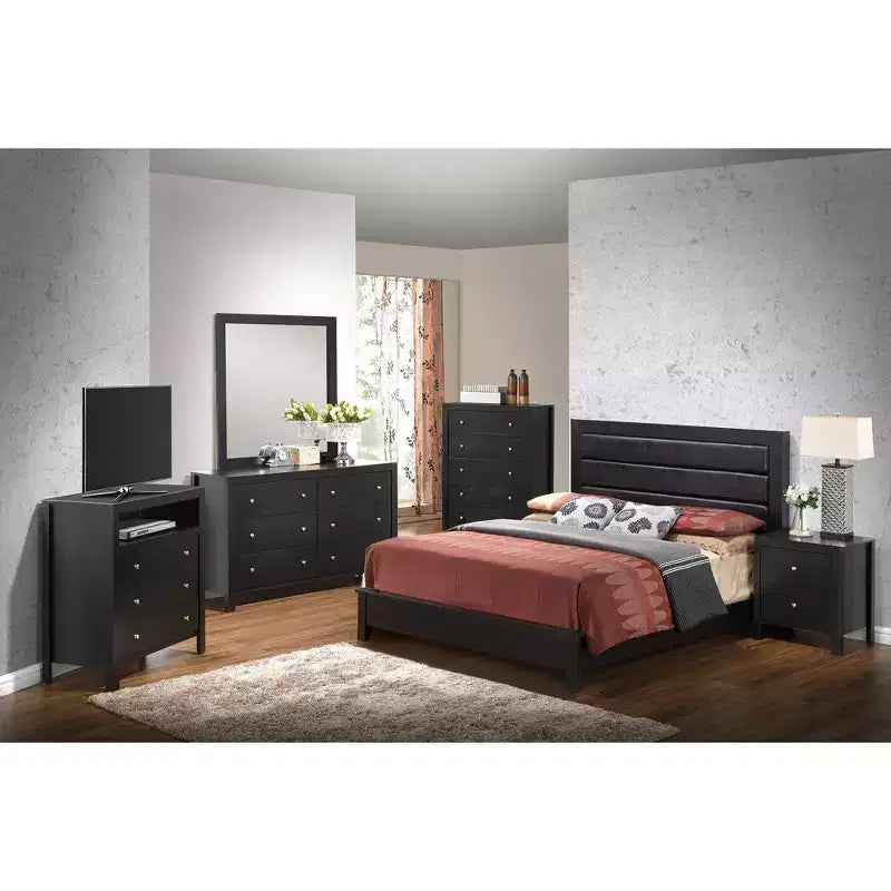 Lit Queen rembourré Passion Furniture Burlington