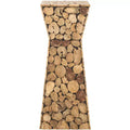 Jefferson Stand - FOX1005 - Medium Oak/Black - Safavieh Couture