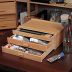 HG Art Concepts – Coffres de rangement pour artistes – Organisateur de studio haut de gamme pour tubes de peinture, pinceaux, crayons, marqueurs et plus encore !