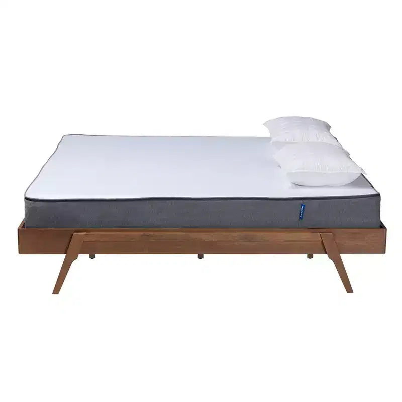 Cadre de lit Baxton Studio Sarita en bois de noyer de style Mid-Century Modern
