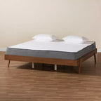 Cadre de lit Baxton Studio Sarita en bois de noyer de style Mid-Century Modern