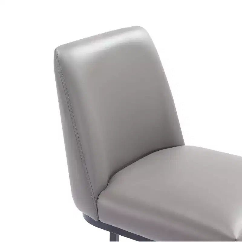 Tabouret de bar en métal rembourré en similicuir Serena de Manhattan Comfort