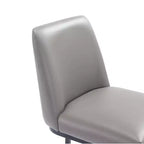 Tabouret de bar en métal rembourré en similicuir Serena de Manhattan Comfort