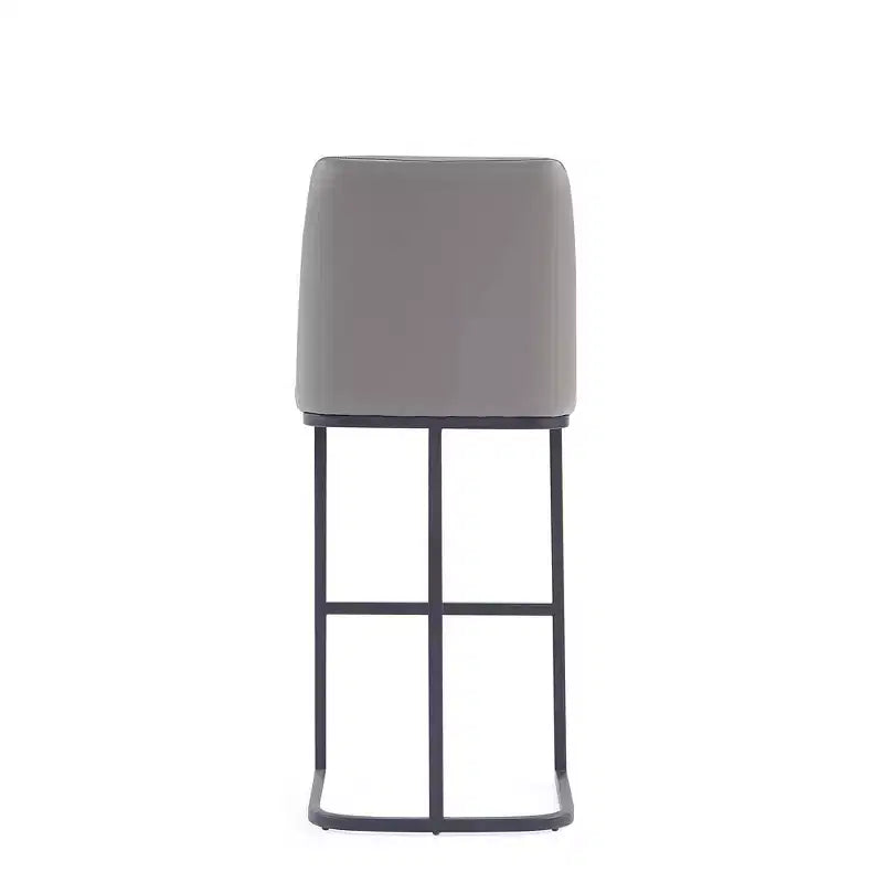 Tabouret de bar en métal rembourré en similicuir Serena de Manhattan Comfort