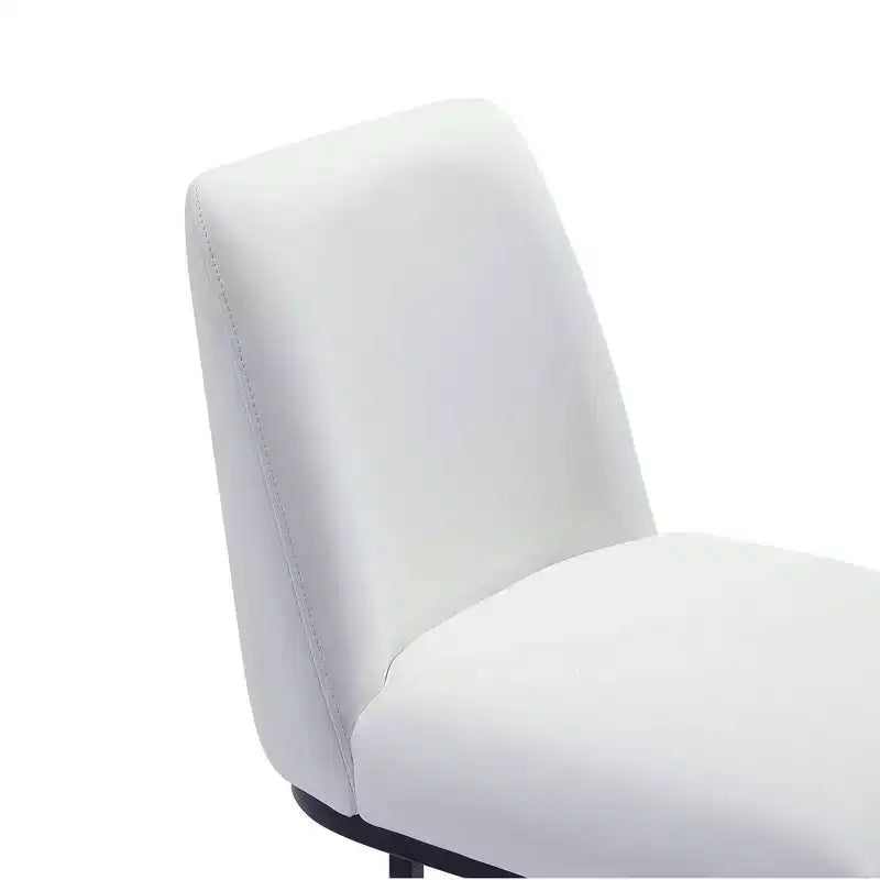 Tabouret de bar en métal rembourré en similicuir Serena de Manhattan Comfort