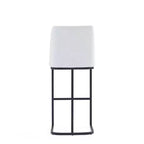 Tabouret de bar en métal rembourré en similicuir Serena de Manhattan Comfort