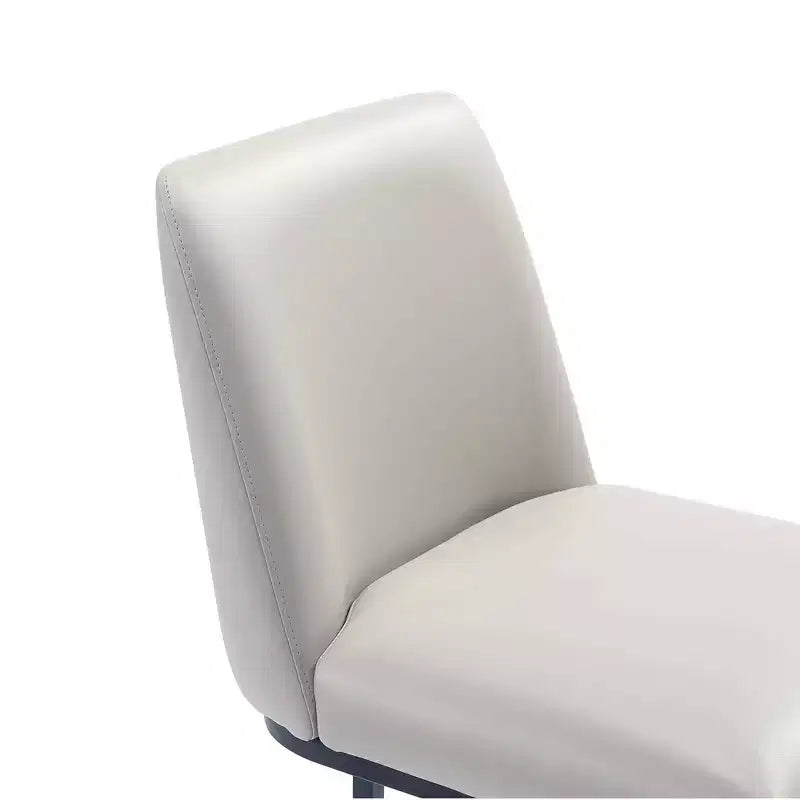 Tabouret de bar en métal rembourré en similicuir Serena de Manhattan Comfort