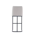 Tabouret de bar en métal rembourré en similicuir Serena de Manhattan Comfort