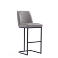 Tabouret de bar en métal rembourré en similicuir Serena de Manhattan Comfort