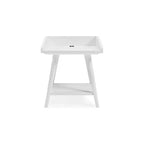 Signature Design by Ashley Blariden – Table d'appoint décontractée, blanc
