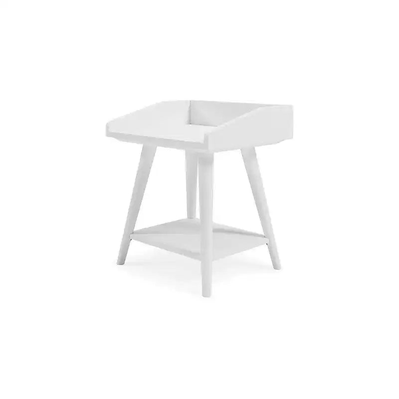 Signature Design by Ashley Blariden – Table d'appoint décontractée, blanc
