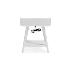 Signature Design by Ashley Blariden – Table d'appoint décontractée, blanc