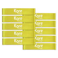 Kore Design Fidget Kick Bands, Latex, 10 to 16, Yellow, Pack of 10
