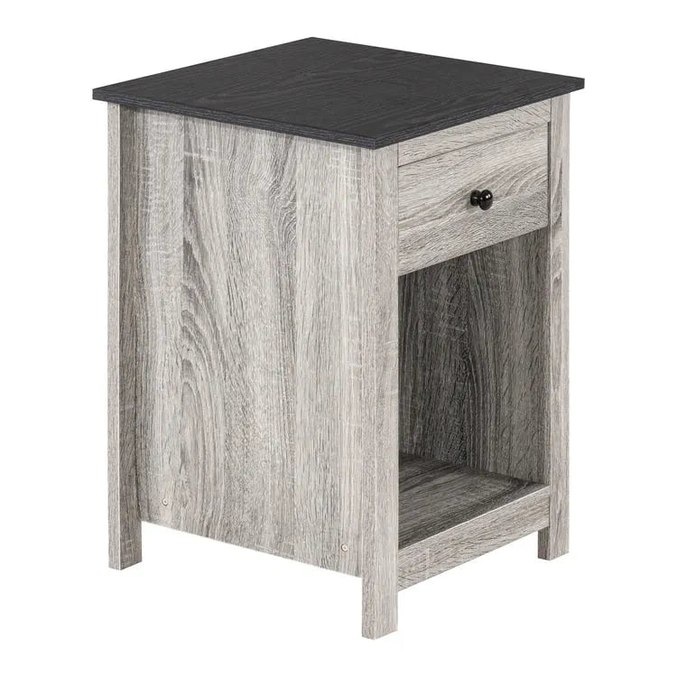 End Table with Drawer and Lower Shelf