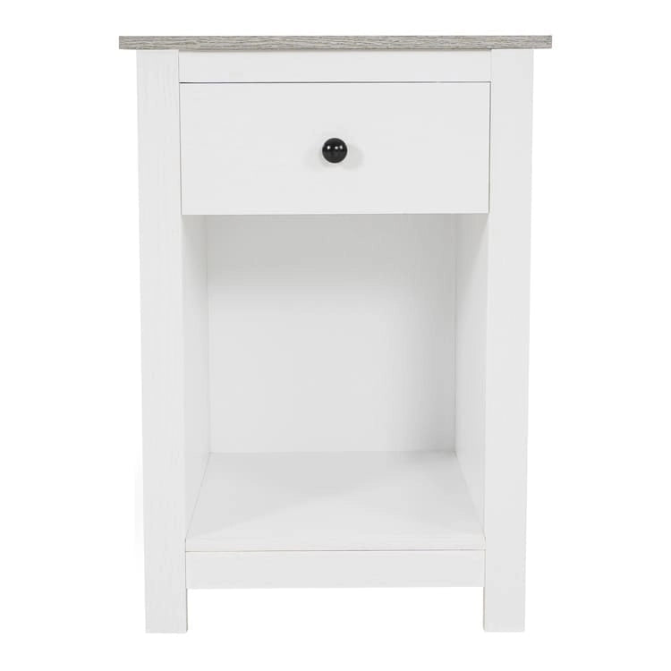 End Table with Drawer and Lower Shelf