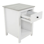 End Table with Drawer and Lower Shelf