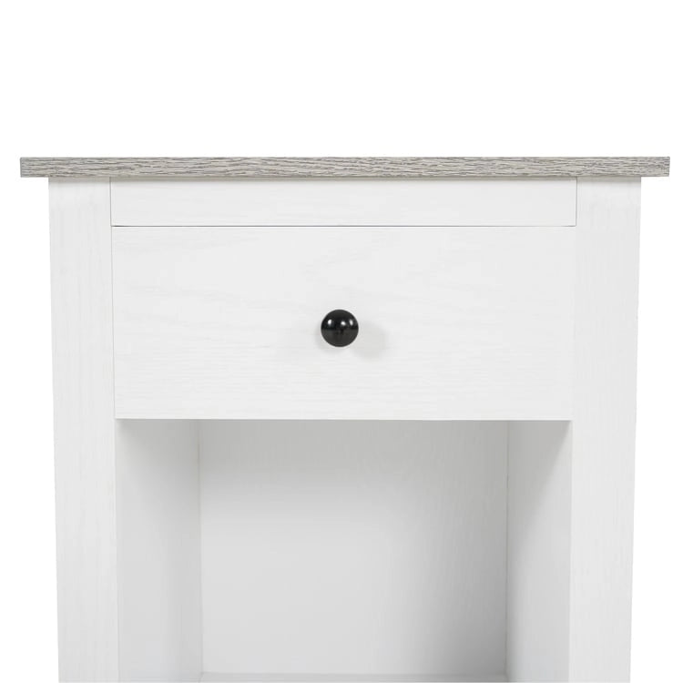 End Table with Drawer and Lower Shelf