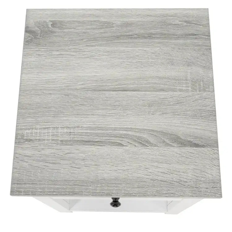 End Table with Drawer and Lower Shelf