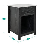 End Table with Drawer and Lower Shelf