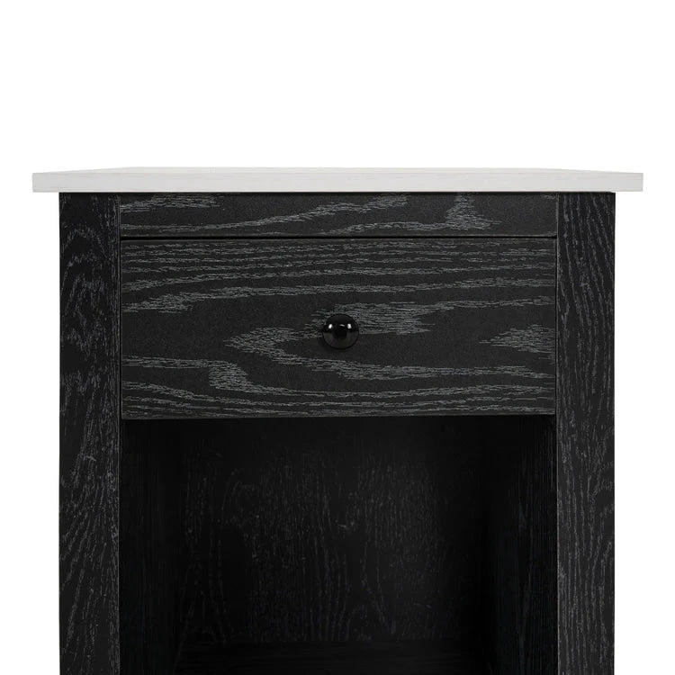 End Table with Drawer and Lower Shelf