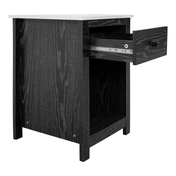 End Table with Drawer and Lower Shelf