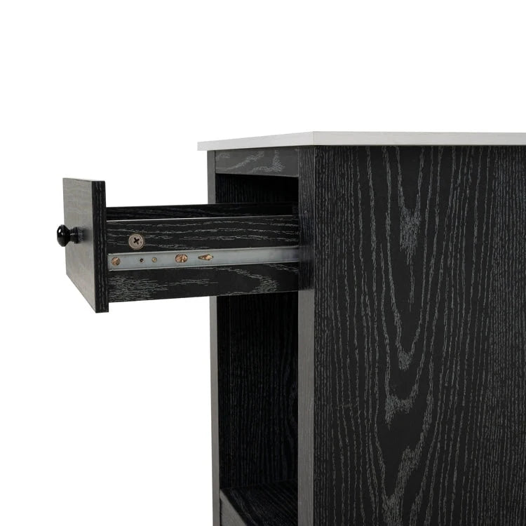End Table with Drawer and Lower Shelf