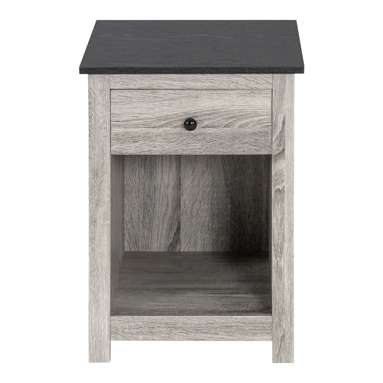 End Table with Drawer and Lower Shelf