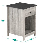 End Table with Drawer and Lower Shelf