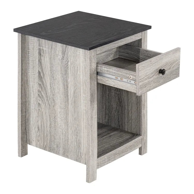 End Table with Drawer and Lower Shelf