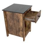 End Table with Drawer and Lower Shelf