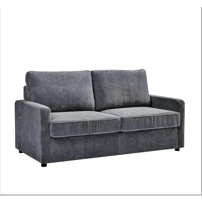 Corduroy 70-Inch Square Arms Sofa Bed