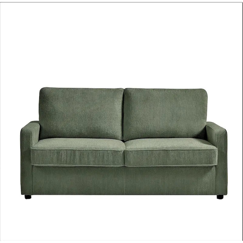 Corduroy 70-Inch Square Arms Sofa Bed