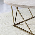 Ravine Faux Marble Top Coffee Table