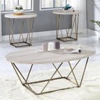 Ravine Faux Marble Top Coffee Table