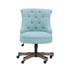 Blue Speckled Upholstered Office Chair