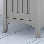 L-Shaped Desk with Storage in Cape Cod Gray