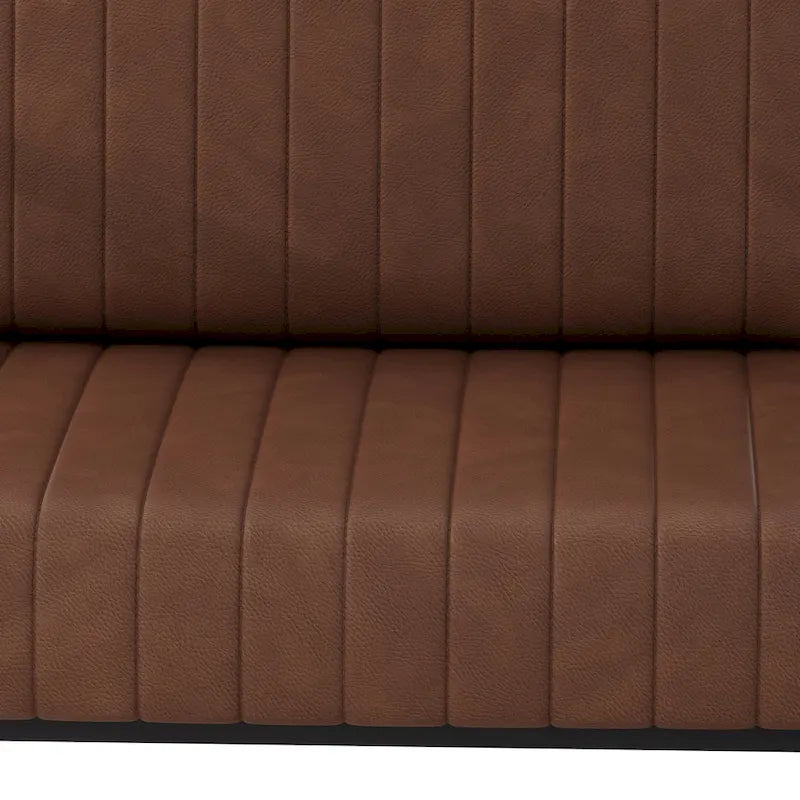 PU Leather Accent Chair with Padded Backrest
