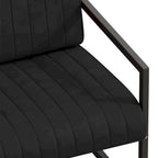 PU Leather Accent Chair with Padded Backrest