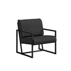 PU Leather Accent Chair with Padded Backrest