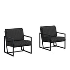 PU Leather Accent Chair with Padded Backrest