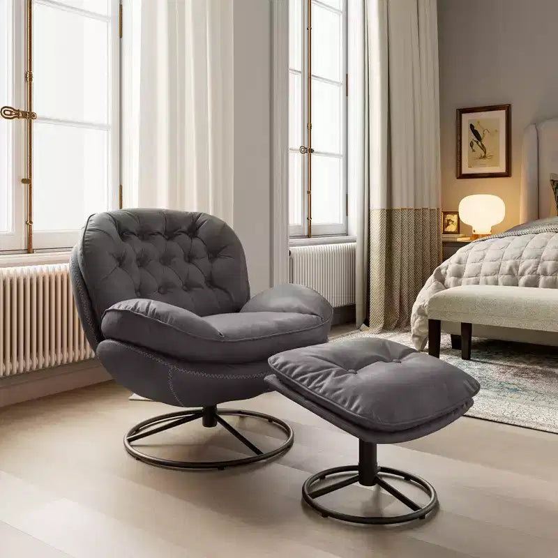 EUREKA ERGONOMIC Camden, Fauteuil de salon pivotant moderne