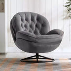 EUREKA ERGONOMIC Camden, Fauteuil de salon pivotant moderne