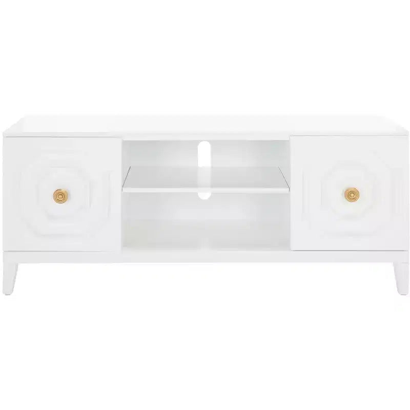 Riya 2 Door 1 Shelf Media Stand - MED5006 - White - Safavieh