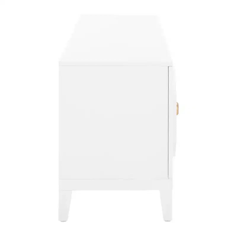 Meuble TV 2 portes 1 étagère Riya - MED5006 - Blanc - Safavieh