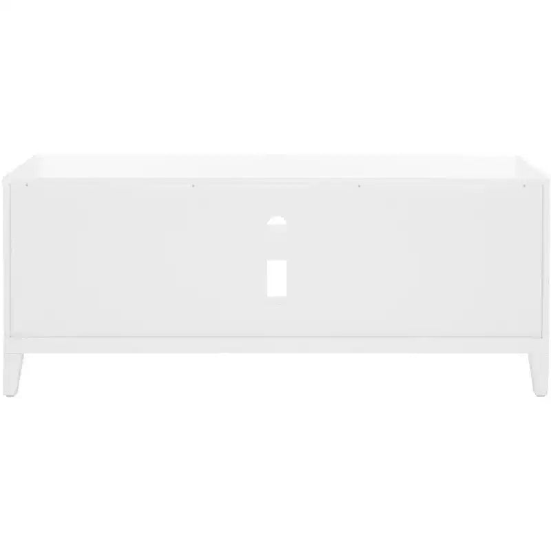 Meuble TV 2 portes 1 étagère Riya - MED5006 - Blanc - Safavieh