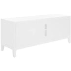 Meuble TV 2 portes 1 étagère Riya - MED5006 - Blanc - Safavieh